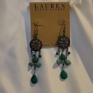 NWOT Lauren Ralph Lauren Turquoise Earrings